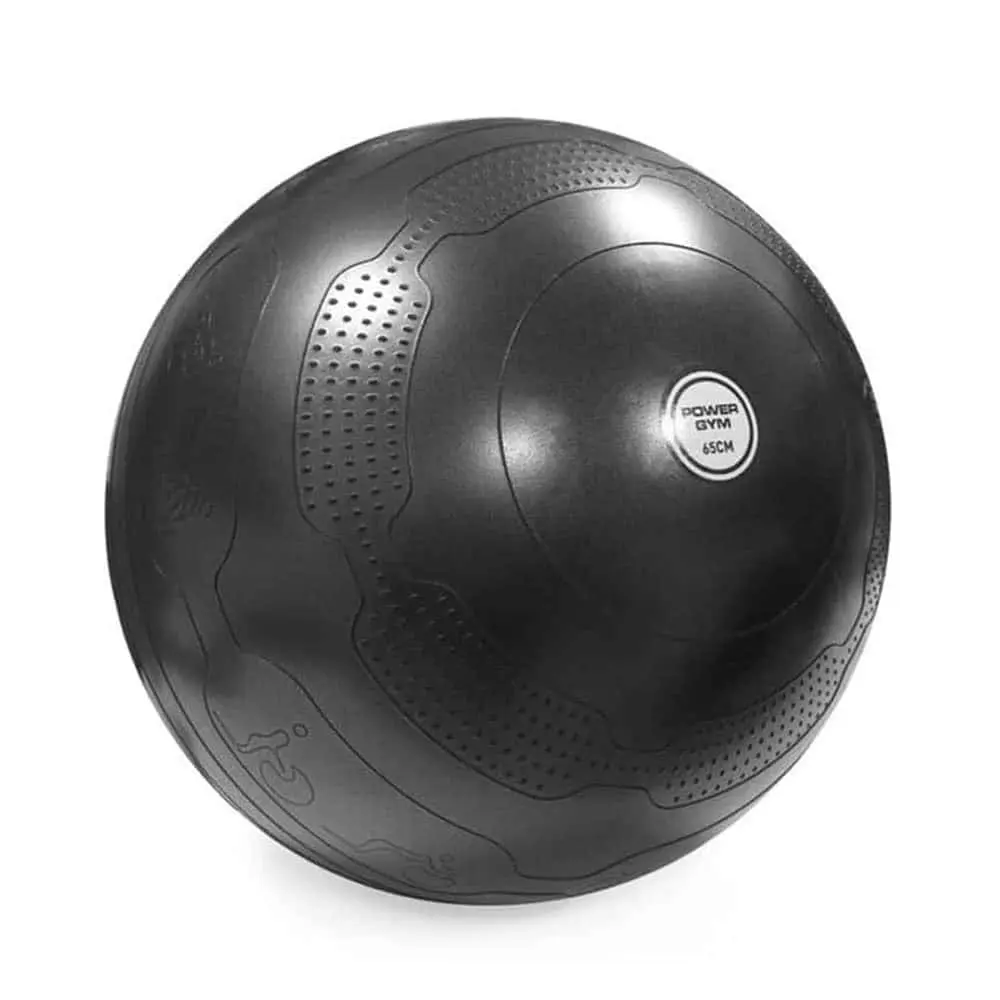 توپ بدنسازی جیم بال طرح دار مدل پاورجیم در سه سایز 55 65 و 75 cm